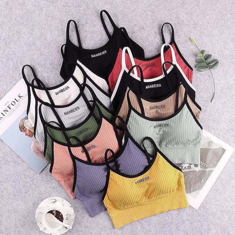 Womens Cotton Tube Bra Top