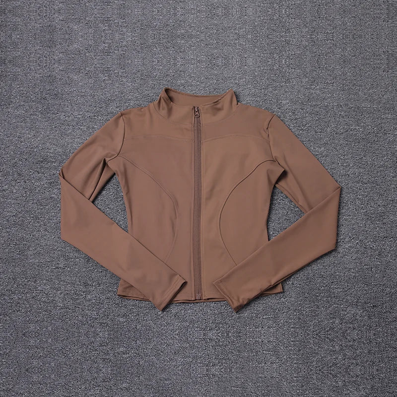 Women‘s Zip-Up Training Jacket-Lightweight Gym & Yoga Wear