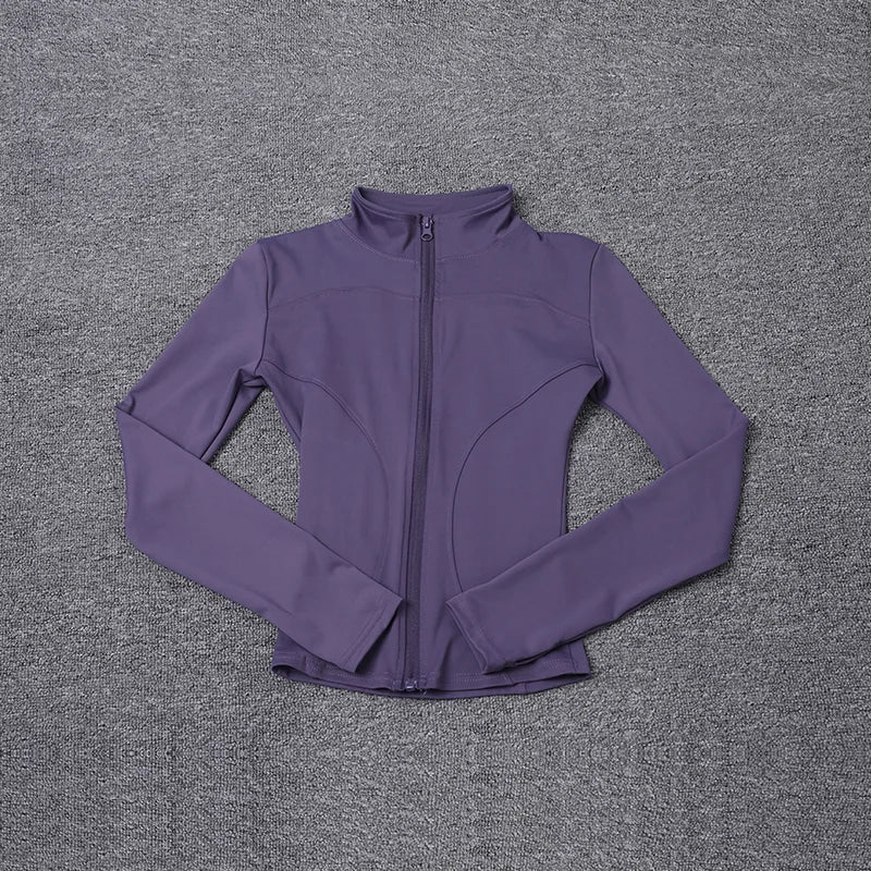 Women‘s Zip-Up Training Jacket-Lightweight Gym & Yoga Wear