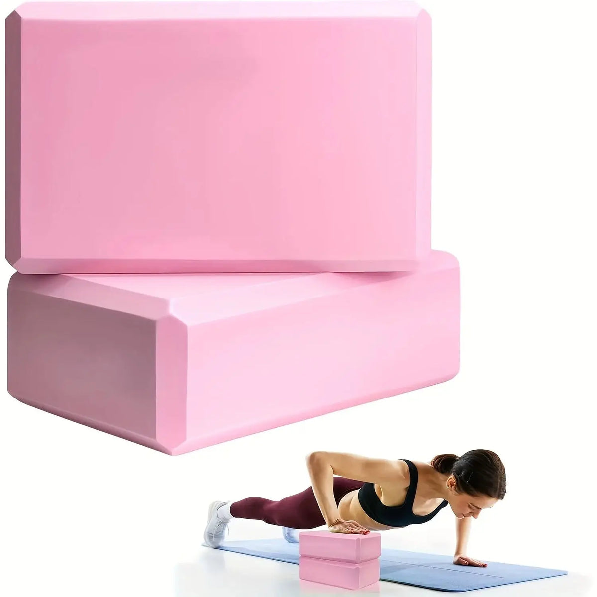 Yoga Blocks Set (2-Piece) – Lightweight High-Density Foam