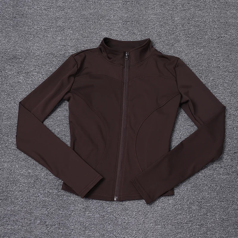 Women‘s Zip-Up Training Jacket-Lightweight Gym & Yoga Wear