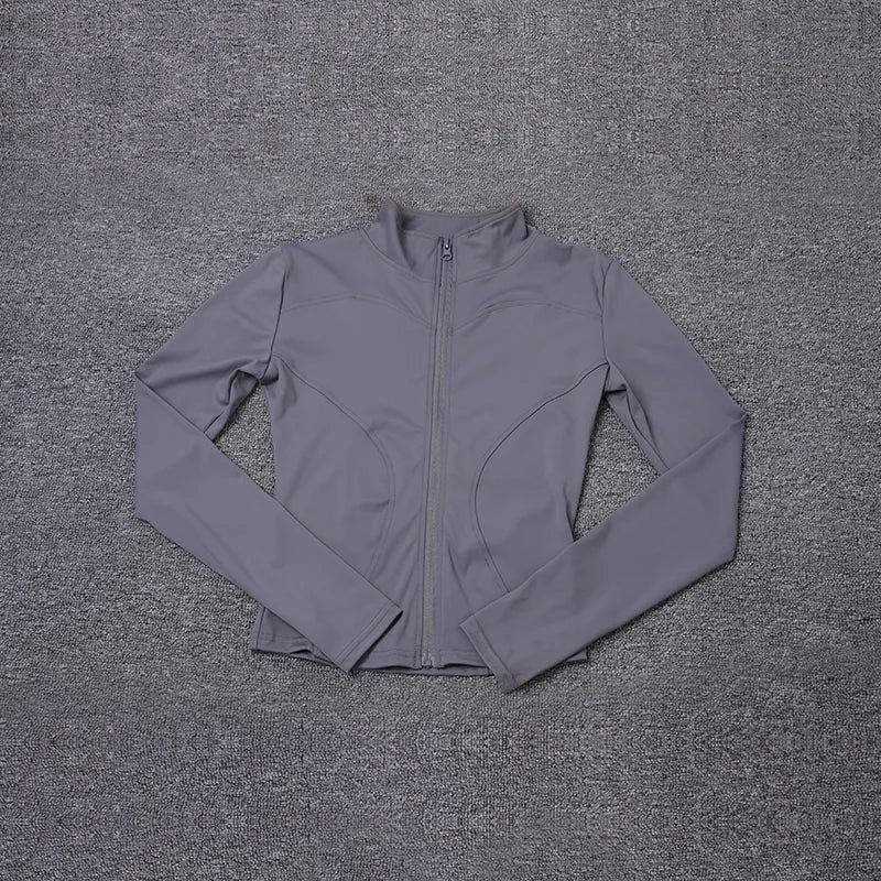 Women‘s Zip-Up Training Jacket-Lightweight Gym & Yoga Wear