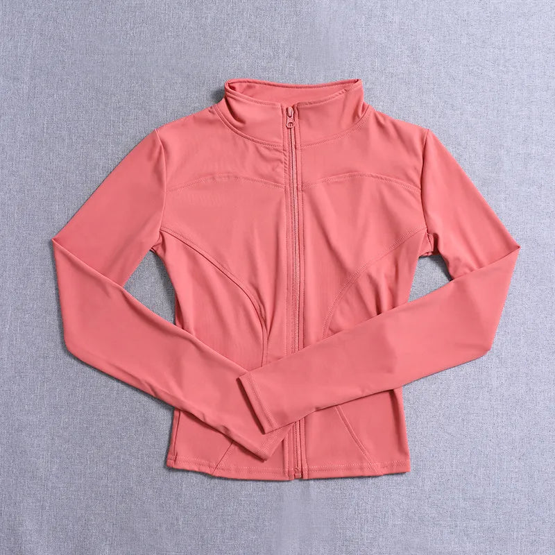 Women‘s Zip-Up Training Jacket-Lightweight Gym & Yoga Wear