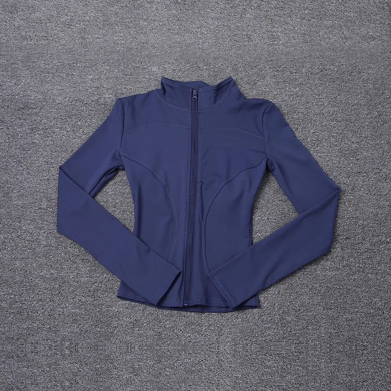 Women‘s Zip-Up Training Jacket-Lightweight Gym & Yoga Wear