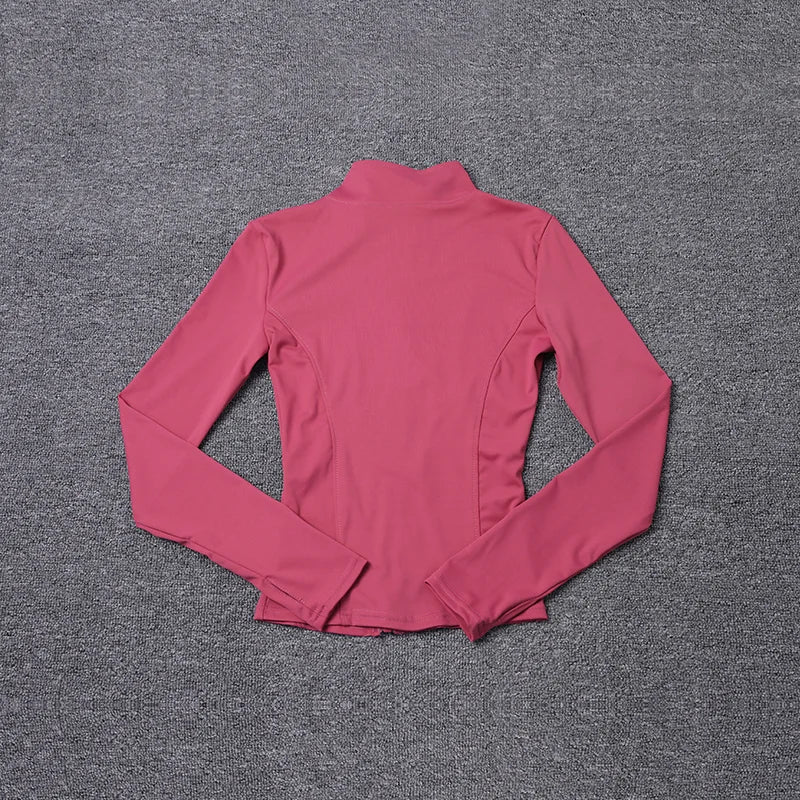 Women‘s Zip-Up Training Jacket-Lightweight Gym & Yoga Wear