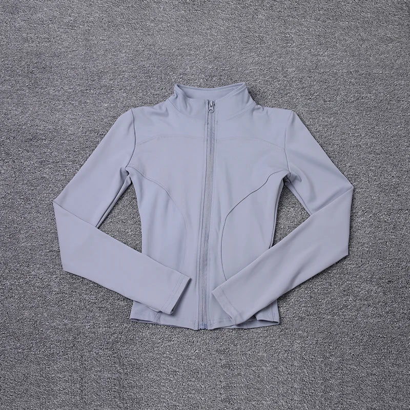 Women‘s Zip-Up Training Jacket-Lightweight Gym & Yoga Wear