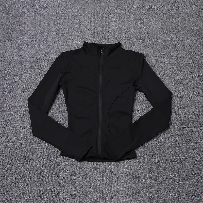 Women‘s Zip-Up Training Jacket-Lightweight Gym & Yoga Wear