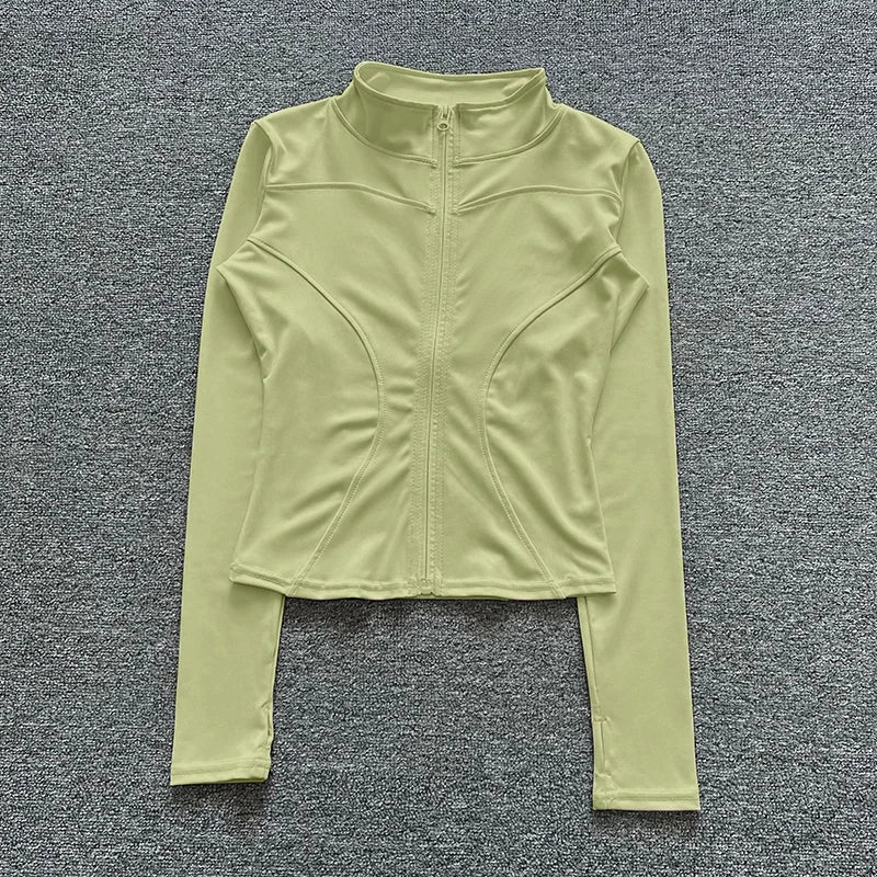 Women‘s Zip-Up Training Jacket-Lightweight Gym & Yoga Wear