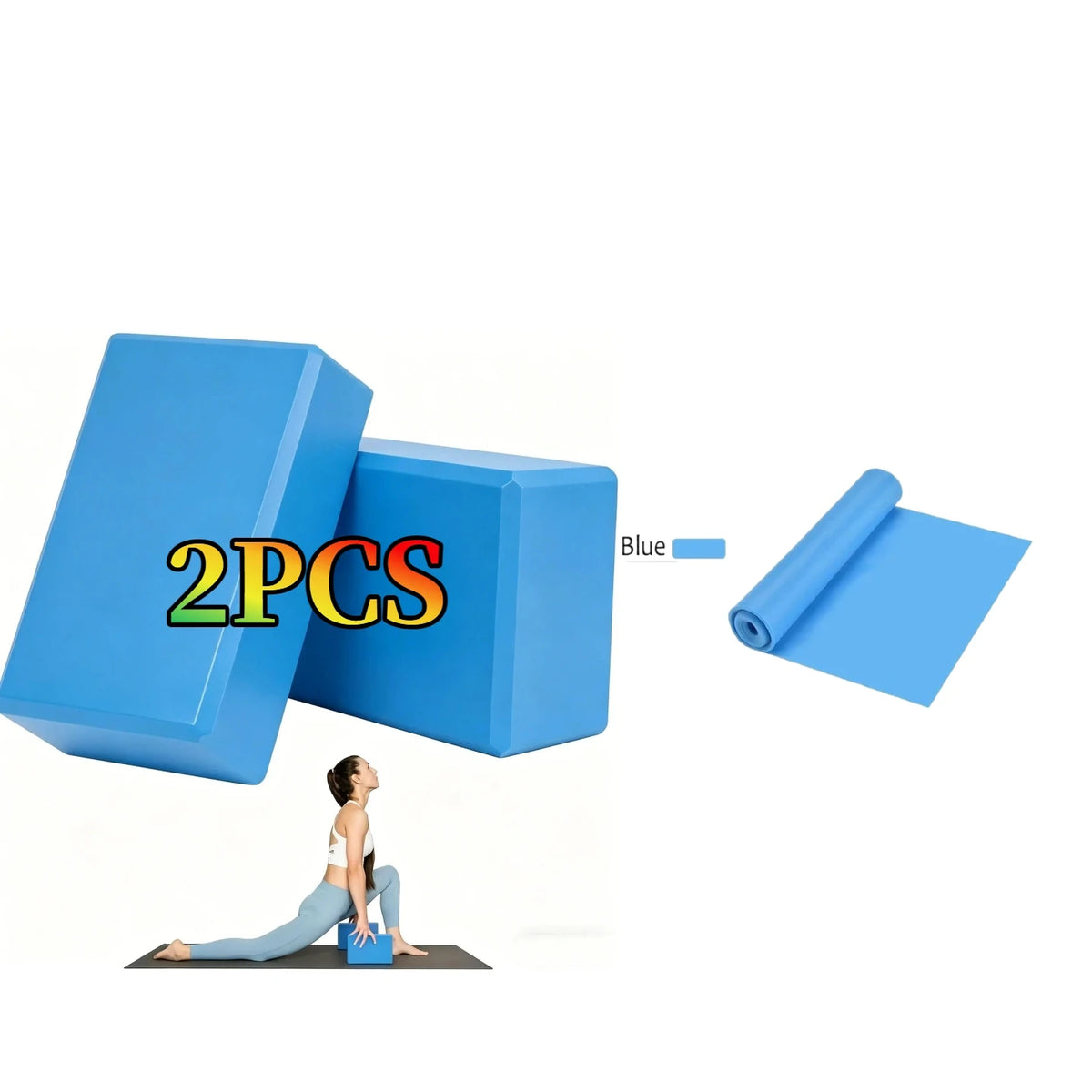 Yoga Blocks Set (2-Piece) – Lightweight High-Density Foam