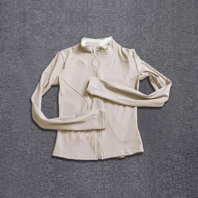 Women‘s Zip-Up Training Jacket-Lightweight Gym & Yoga Wear