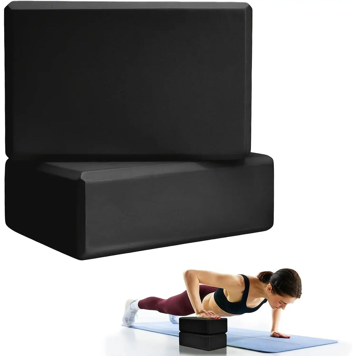 Yoga Blocks Set (2-Piece) – Lightweight High-Density Foam