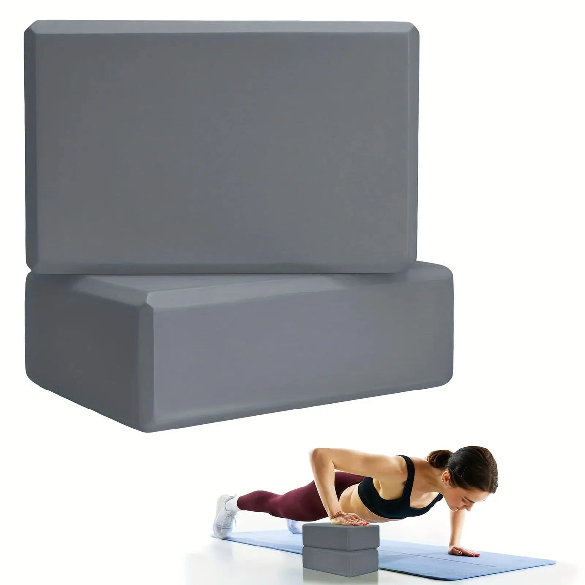 Yoga Blocks Set (2-Piece) – Lightweight High-Density Foam