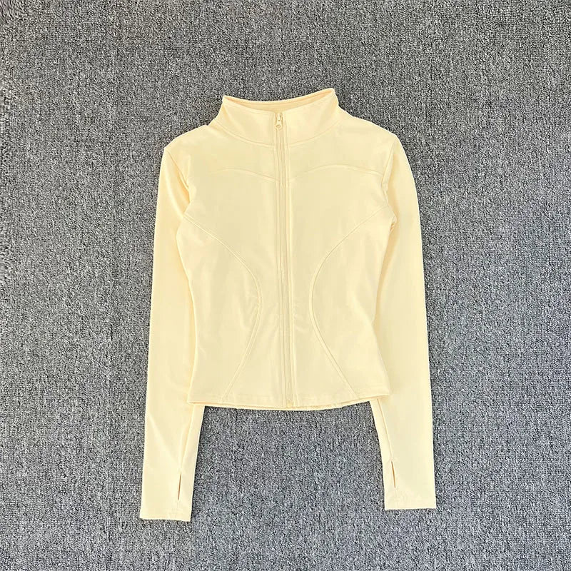 Women‘s Zip-Up Training Jacket-Lightweight Gym & Yoga Wear