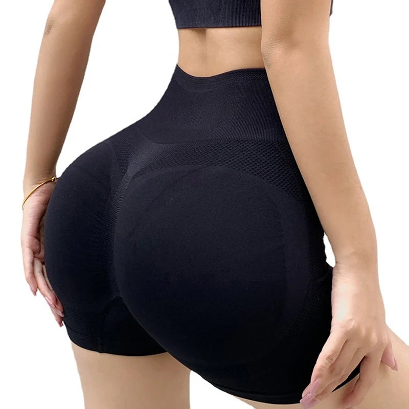 Women’s High-Waist Push-Up Gym Shorts