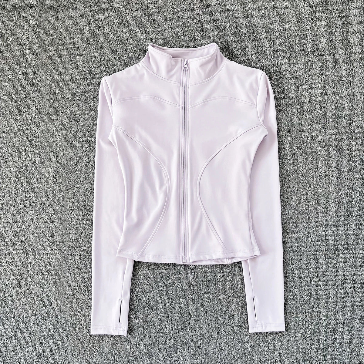 Women‘s Zip-Up Training Jacket-Lightweight Gym & Yoga Wear
