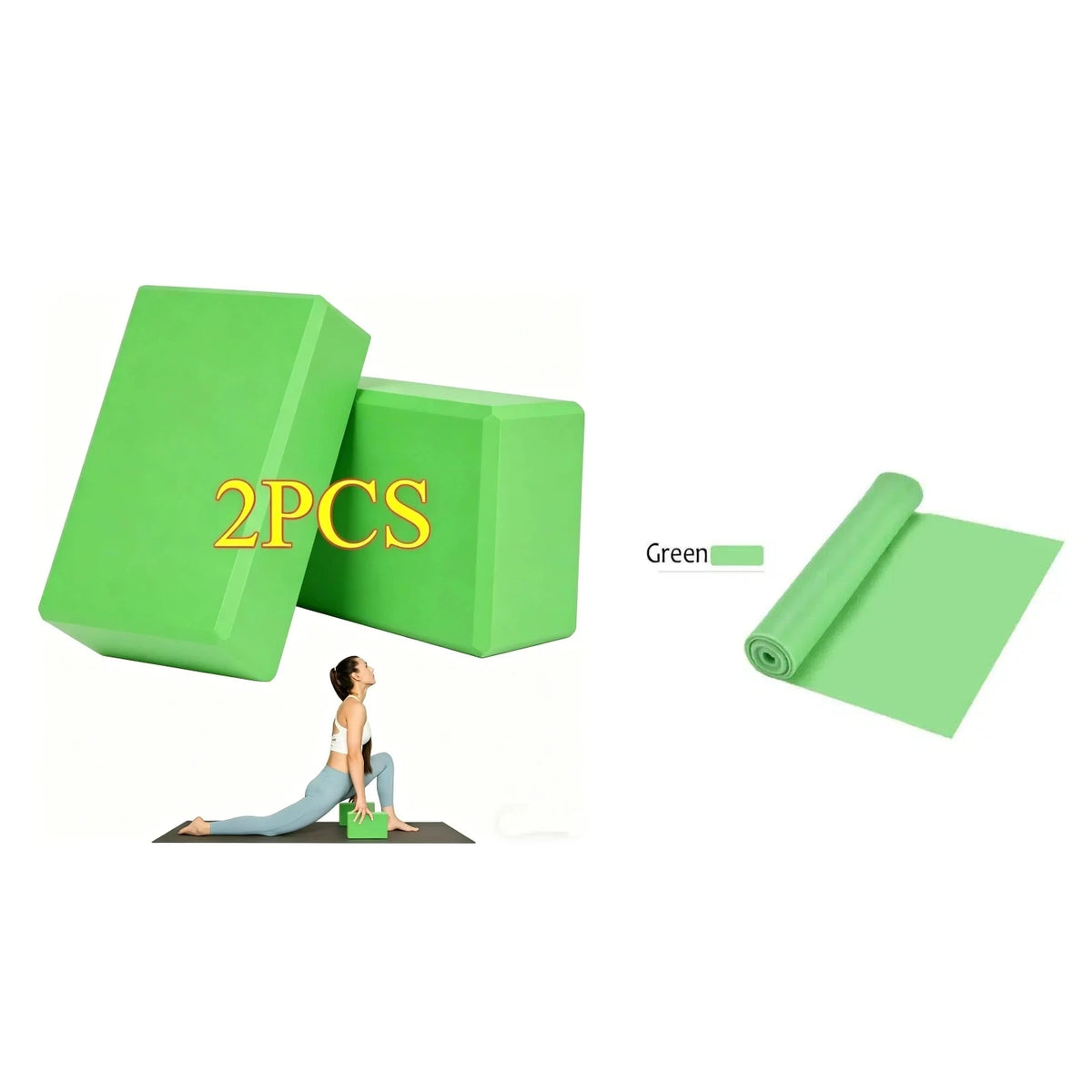 Yoga Blocks Set (2-Piece) – Lightweight High-Density Foam